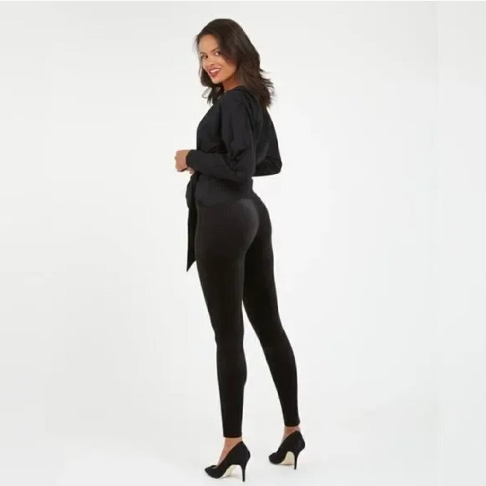 Spanx Velvet Leggings‎ Black size Large